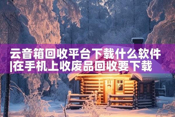 云音箱回收平台下载什么软件