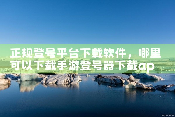 正规登号平台下载软件